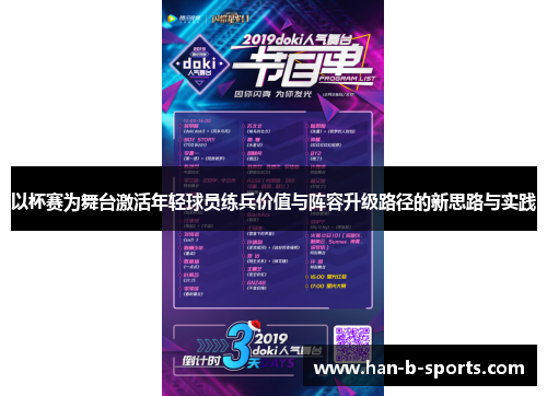 以杯赛为舞台激活年轻球员练兵价值与阵容升级路径的新思路与实践